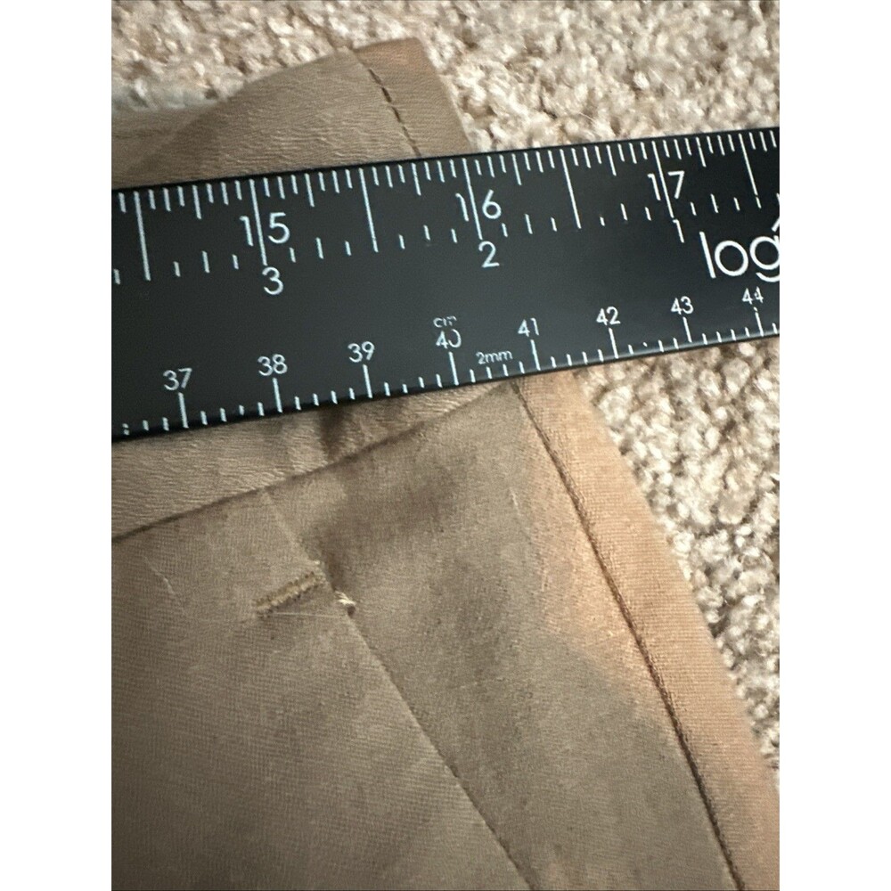 Talbots Dress Pants Womens 10P Tan Wool Blend Straight Leg Lined Stretch Twill - Picture 5 of 7